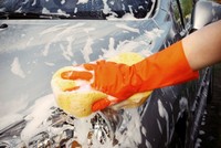 Метод ручной мойки автомобиля с водой